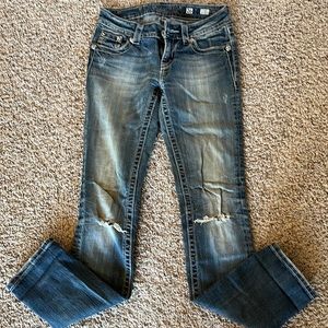 Miss Me jeans, Straight Cut, Size 26 Inseem 33